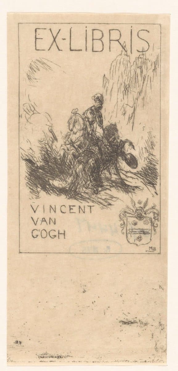 Ex libris voor Vincent voor Gogh