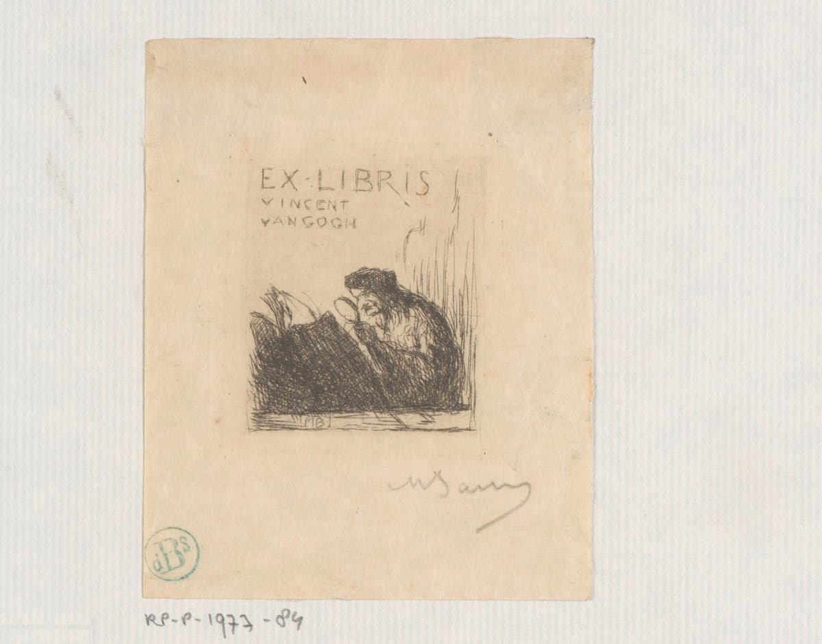 Ex libris van Vincent van Gogh