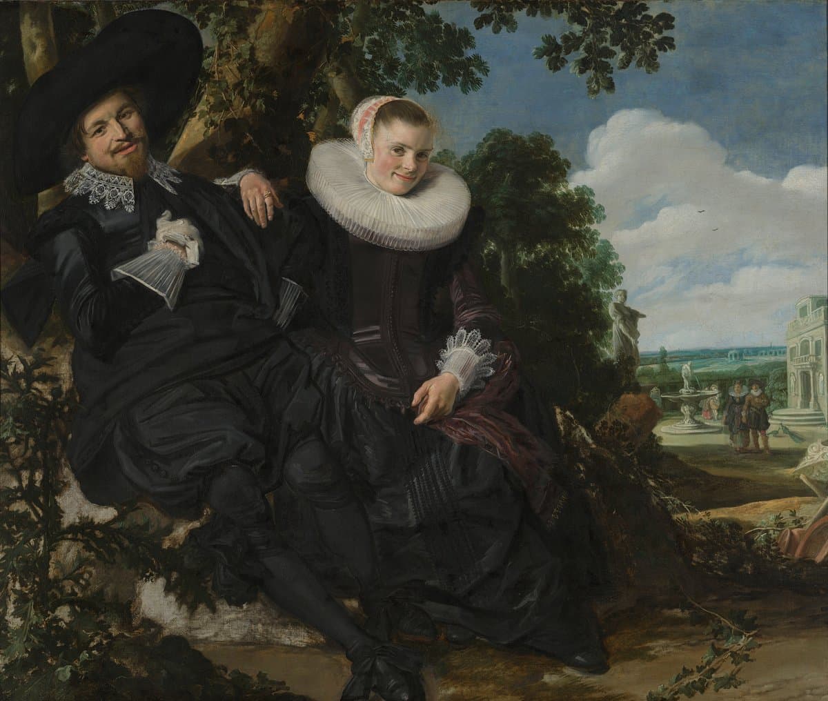 Portrait of a Married Couple, Likely Isaac Abrahamsz Massa and Beatrix van der Laen